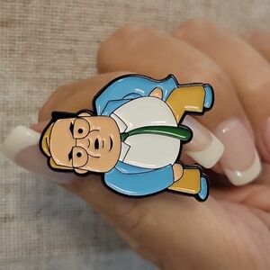 CHRIS FARLEY SNL MOTIVATIONAL SPEAKER ENAMEL PIN